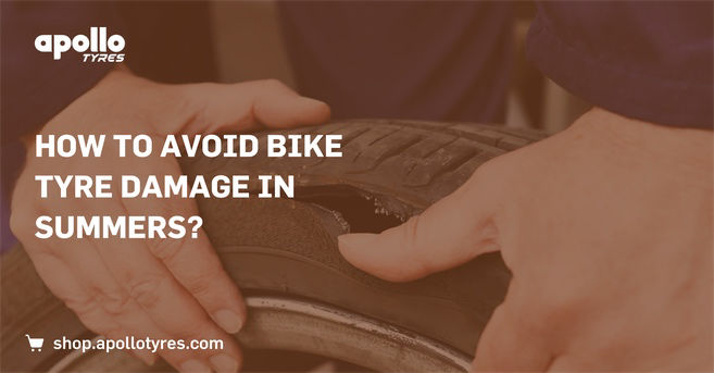 how to avoid bike tyre damage in summers